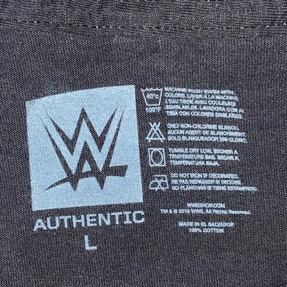 WWE Authentic GOLDIE ROGERS Daddy’s Home Men’s Black Wrestling T-Shirt Size L - Picture 3 of 4